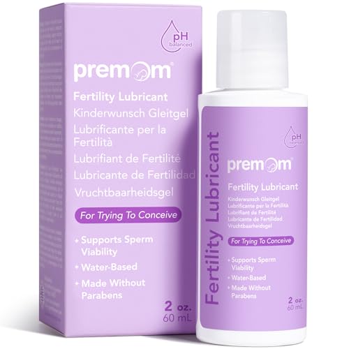 Premom Kinderwunsch Gleitgel 60 ml - Spermienfreundliches Fruchtbarkeitsgleitmittel wasserbasiertes Fertilitätsgel für Paare Männer Frauen, ohne Parabene Glycerin, ideal bei empfindlicher Haut