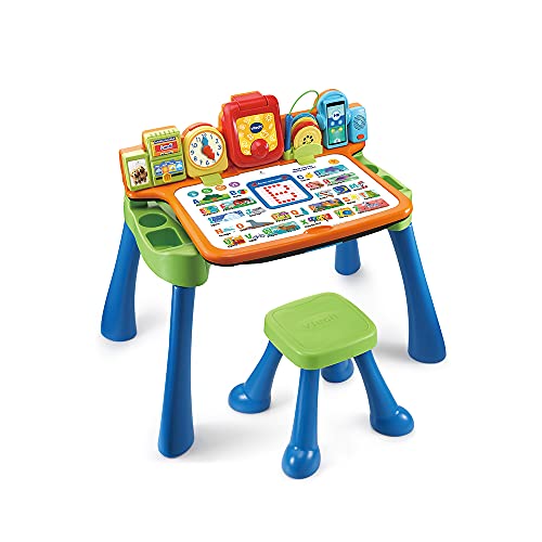 VTech Interaktiver Schreibtisch, Kunststoff, Mehrfarbig, (Ausführung Französisch)