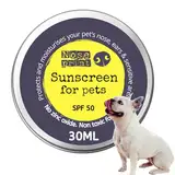 Noseprint LSF 50 Sonnenschutzbalsam für Haustiere 30 ml in Dose, feuchtigkeitsspendender Sonnenschutz für Hunde und Katzen, ungiftige Formel, Hundenasen- und Pfotenbalsam, Sonnencreme