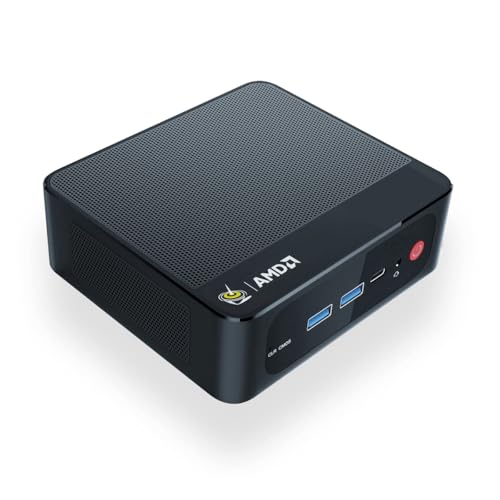 Beelink AMD Mini PC Ryzen 7 5800H(8C/16T,bis zu 4.4GHz), SER5 Pro Mini Computer, 32G DDR4 RAM/1TB M.2 PCIe3.0 SSD, 4K Triple Displays, DP1.4, HDMI, Type-C, WiFi6, BT5.2