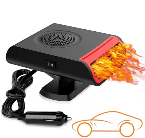 Showvigor 2-in-1 Abtauer und Abtauer, Geschenk 12V Autoheizung mit Zigarettenanzünder, schnelle Heizung/Kühlung, Autoventilator, passend für alle Autos, Geschenk