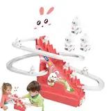 Schiebet Spielzeugset, elektrische Treppe Kletterstrecke Rutsche - Treppe Klettern Schiebende Gleis mit Lichtern | Electric Ladder Design Musical Toy für Halloween, Weihnachten, Geburtstag, Kindertag,