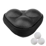 Dmuzsoih Golfballtasche, Golftasche - Tragbare Golfball-Aufbewahrungstasche aus Leder | Golfball-Organizer, Golf-Zubehör, Hartbox, leichte Tischtennisball-Tasche für Golfbälle, Tennisbälle