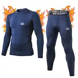 MeetHoo Thermounterwäsche Herren, Funktionsunterwäsche Set Funktionswäsche Atmungsaktiv Thermo Unterwäsche Thermowäsche Base Layer Radsport Laufen