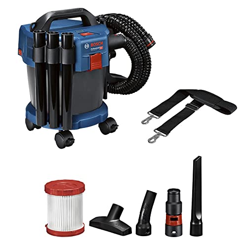 Bosch Professional 18V System Industriestaubsauger GAS 18V-10 L (inkl. 1,6 m Schlauch, 3 Verlängerungsrohre, ohne Akku/ Ladegerät)