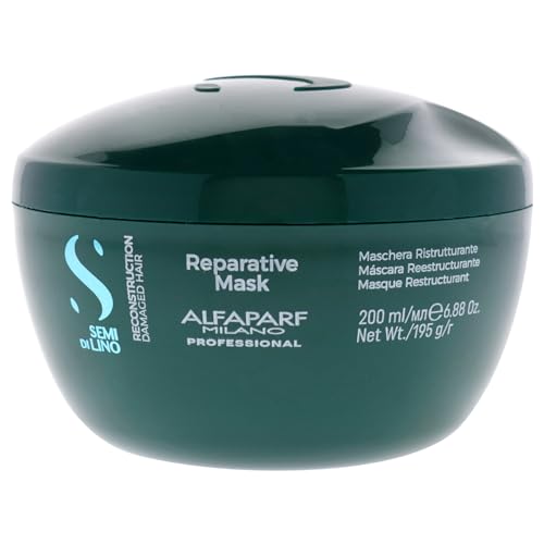 Alfaparf Milano Semi Di Lino Reconstruction Reparative Mask, bunt, 200 milliliter, Undefined