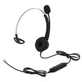 NEWASHAN Office Desk IP-Telefon-Headset RJ9 kompatibel mit Avaya 1416 1608 2410 5621 9504 9608G 9611G Cisco 7821 7911 7941 7942 7945 7962 8845 8851 Lautstärkeregler Einstellbares Mikrofon