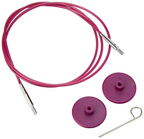 Nadelseil + Endkappen + Züge 100 cm, Purple