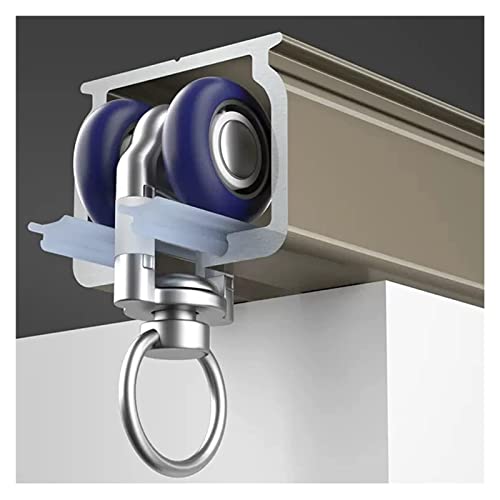 SZPLLZY Weiß-Schwarze Vorhangschiene, gerade Schiene für Hochleistungsvorhänge, Deckentrennstange für Krankenhauszimmer für Theater, Hotelbüro, Schiene aus Aluminiumlegierung/C/121,9 cm/4 Fuß