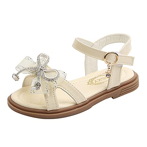 YIzdegg Sandalen MäDchen 29 Offene Zehe Sandaletten Bowknot Sandalen Sommer FüR Kleinkind MäDchen Atmungsaktive Prinzessin Schuhe Rutschfest Riemchensandalen Leicht Strandschuhe Walking Schuhe