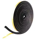 RAFIYU Dichtungsband 4m Dichtband Selbstklebend 12mm x 10mm Moosgummi Selbstklebend Wasserdicht Isolierband für Türen Fenster Gummi Schallschutz Foam Tape