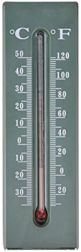 Esschert Design Thermometer Schlüsselversteck aus PP, Glas und Kerosin, 5,2 x 2,8 x 16,2 cm