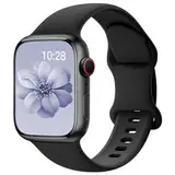 Yoohoo Kompatibel mit Apple Watch Armband 41mm 40mm 42mm 46mm 45mm 44mm 38mm 49mm,Weiches Silikon Sport Ersatz Armbänder Kompatibel mit iWatch SE Series 10 9 8 7 6 5 4 3 2 1 Ultra Herren Damen