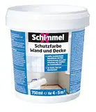 SchimmelX Schutzfarbe Wand und Decke 750 ml | hochdeckende Spezialfarbe | für Küche, Bad und Wohnbereich | scheuerbeständig | Lösemittelfrei | Innenbereich