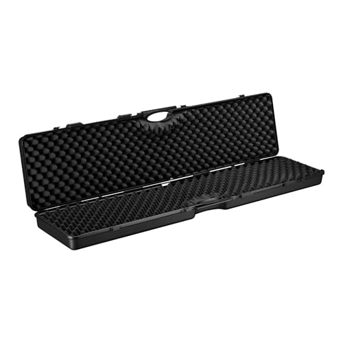 Wiltec Waffenkoffer 138 x 34 x 13,5 cm für Langwaffen, Gewehrkoffer mit Rasterschaumstoff für sicheren Transport, Langwaffenkoffer mit hoher Traglast und Tragegriff