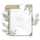BIROYAL Hochzeitsplaner Deutsch für den großen Tag, 160 Seiten Wedding Planner mit Terminplan, Checklisten, Zeitplan und Tipps, Hochzeit Buch mit Kalender, Tolles Geschenk zur Verlobung - DIN A4