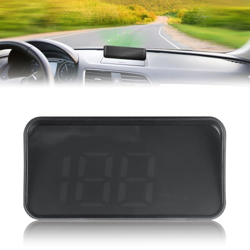 HUD Tachometer-Projektorc, HUD Head Up Display mit GPS+Beidou, Headup Display Auto,USB-Aufladung,Speedometer Large Screen Display Speed MPH GPS Digital Speedometer mit Auto Sensing Helligkeit(KM/H)