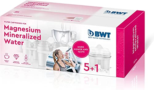 BWT Magnesium Mineralized Water Wasserfilterkartuschen, Kunststoff, Weiß, 6 Stück (1er Pack), 6