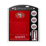 Team Golf NFL San Francisco 49ers Geschenkset: Besticktes Golf-Handtuch, 3 Golfbälle und 14 Golf-Tees 7,5 cm Regulation, dreifach gefaltetes Handtuch 40,6 x 55,9 cm, 100% Baumwolle