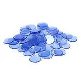 PiurUf Jetons 100pcs / Lot zählen Bingo-Chips-Marker for Bingo-Spielkarten Kunststoff-Bingo-Chips 5 Farben for Klassenzimmer und Karneval Bingo-Spiele Jetons Chips (Size : B)