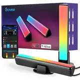 Govee LED Lightbar, RGBICWW TV Hintergrundbeleuchtung funktioniert mit Alexa und Google Assistant, App Steuerung dimmbar 16 Millionen Farben für Zimmer, Gaming Deko