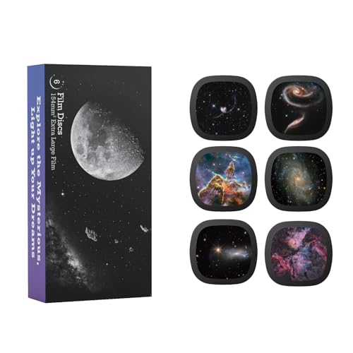 Realistische Scheiben - Scheiben für Ainael Meteor und Galaxy Projektor, 5k Ultra HD Discs für Heimplanetarium, 6 Discs Set ohne Projektor (Nebula 4)