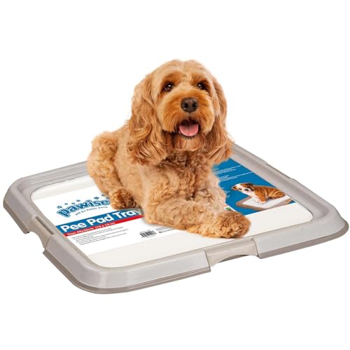 PAWISE Pee Pad Holder - Puppy Training Pads - Bester tragbarer Töpfchentrainer - Indoor Dog Potty - Puppy Essentials - Hundetraining Holder - Puppy Pad Holder - Pet Pee Holder (60 x 60 cm) 24x24 in