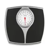 Salter 148 BKSVDR Personenwaage mechanisch - Analoge Körperwaage, Badezimmerwaage, max 136kg, einfach ablesbare Anzeige, große Antirutsch-Plattform, keine Batterien, analog, Präzises Gewicht kg/st/lbs