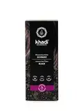 khadi SCHWARZ Pflanzenhaarfarbe, Haarfarbe für ausdrucksstarkes, warmes Schwarz bis zu intensivem Rabenschwarz, Naturhaarfarbe 100% pflanzlich, natürlich & vegan, Zertifizierte Naturkosmetik, 100g