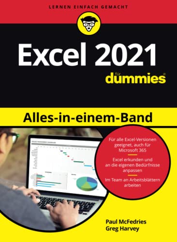 Excel 2021 Alles-in-einem-Band für Dummies: Auch für Microsoft 365 geeignet.