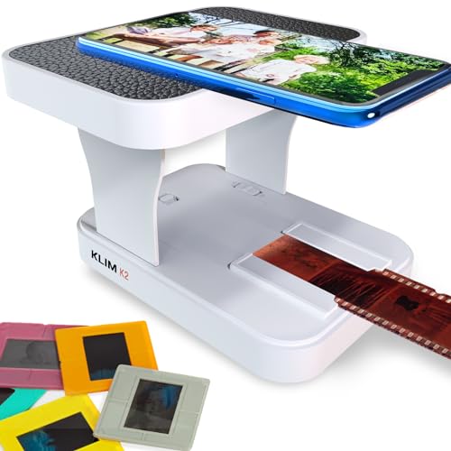 KLIM K2 Mobile Film Scanner 35mm + NEU 2024 + Positiv- & Negativ- Dia Scanner + Fotoscanner zum digitalisieren + Diascanner + Deine eigene Entwicklungsstation zu Hause + Dias selbst digitalisieren