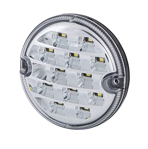 HELLA VALUEFIT LED Rückfahrscheinwerfer - 12V / 24V - Einbau - Zweipunktbefestigung - Kabel: 260mm - Stecker: offene Kabelenden - 2ZR 357 028-041, Schwarz