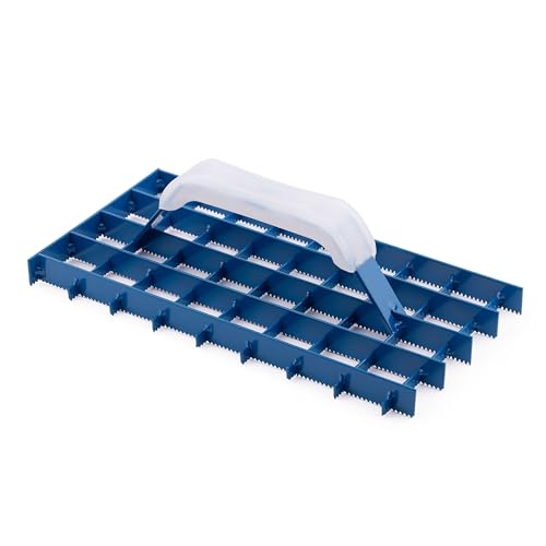 MIVOS Schleifraspel - Profi-Schleifbrett - Gitterrabot - Putzhobel - 290x145mm - Stahl Raspelbrett, Putzglätter - Gipsabstreifer - Putzkratzer - Edelputzkratzer
