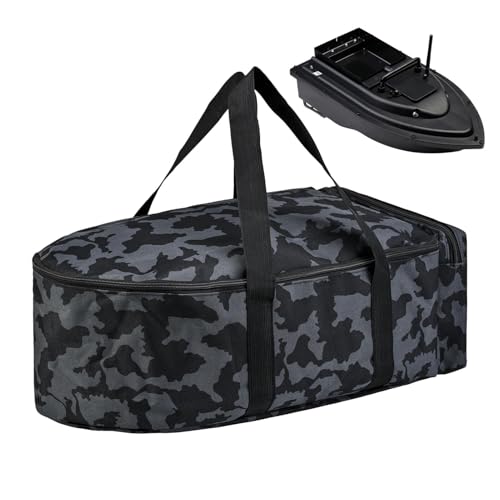 Angelausrüstungstasche, Angelausrüstungstaschen - Strapazierfähige Angelausrüstungstasche,Verschleißfeste tragbare Angeltasche für das Jagd-Kajakangeln, Dunkle Nachttarnung, riferimento alla