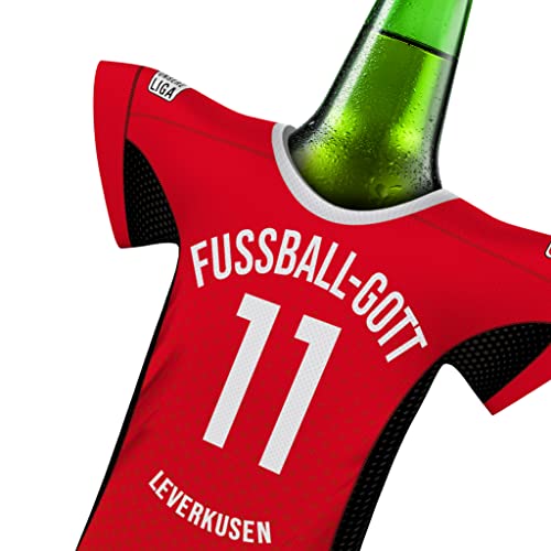 LEVERKUSEN Trikot-Kühler Geschenk-Box Fanartikel FUSSBALL-GOTT | Home Trikot Überraschung | Passend für Bayer 04 Leverkusen-Fanartikel | Mann Freund Weihnachten Wichteln Trikotkühler by MYFANSHIRT