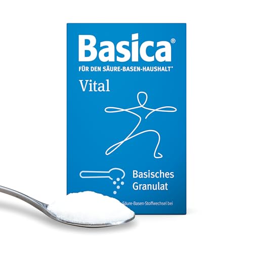 Basica® Vital Basen-Granulat zum Einrühren in Speisen | für eine normale Säure-Basen-Balance | glutenfrei | ohne Jod und Aromastoffe | verschiedene basische Mineralien und Spurenelemente | 800 Gramm