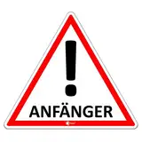 iSecur Fahrzeug-Aufkleber Anfänger! I 10 x 8,7 cm I Vorsicht Achtung Fahranfänger I für Kfz Auto LKW I wetterfest I hin094