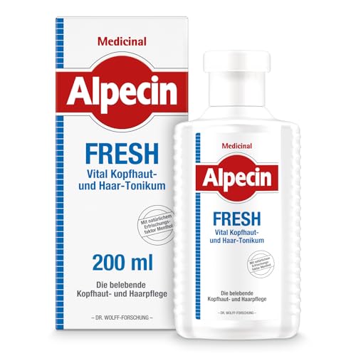 Alpecin Medicinal FRESH Haarwasser, 2 x 200 ml - belebende Kopfhaut- und Haarpflege