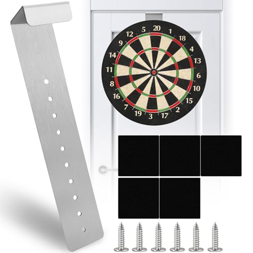 Dartscheibe Halterung, Wand aufhängen Halterung Set, Dartscheiben-Aufhängeset, Steeldartscheibe, Aufhängung Montagehalterung, Dart Board Wandhalter für Steeldart Boards(mit Schrauben, Eva-Polster)