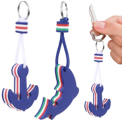 2er Pack Schlüsselanhänger Schwimmend Boot Boje Boot Zubehör Schwimmende Schlüsselring für Kajak Wassersport