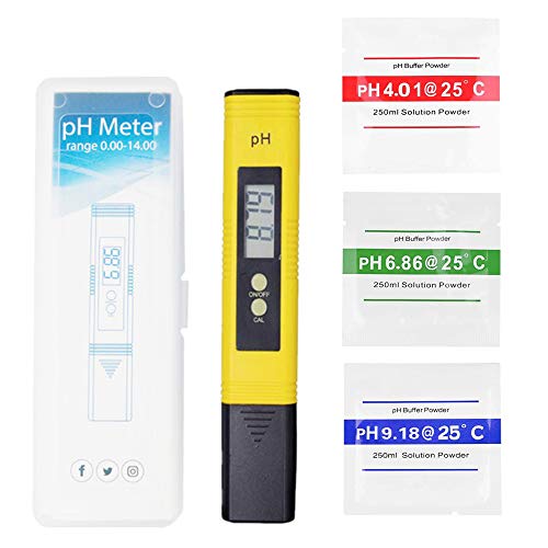 PH Messgerät Wasserqualitätstest Messgerät Digitaler PH-Meter PH Messgerät Aquarium für Trinkwasser Lebensmittel Schwimmbäder Thermen Aquarien Hydroponik und andere