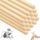 20 Stücke 20cm Klanghölzer, Klangstäbe Holz Rhythmus Sticks, Klangholz Instrument Rhythmusstöcke Set, Klangstäbe Aus Holz Für Schulen, Bands, Professionals or Beginners of All Styles, Unpainted