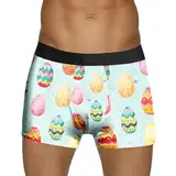 WKAYsIV Boxershorts Retro Herren Egg Bunny“, Festliche, schmale Passform, leichte, Bequeme Herrenunterwäsche New Online Shop (Blue, S)