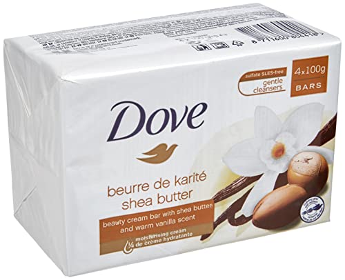 Dove Rein Verwöhnprogramm Sheabutter Seifenstück, 4 x 100 g
