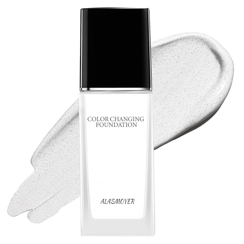 Foundation Color Changing,Changing Foundation, Farbverändernde Grundierung für reife Haut, Schafft eine Makellose und Zarte, Geeignet für Helle bis Mittlere Hauttöne, SPF 20, 30ML