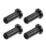 Kozelo 4 Stück Nylon-Flanschbuchsen [6 mm Bohrung x 10 mm Außendurchmesser x 28,5 mm Länge] Nylon-Kunststoffbuchsen für die Welle, weiß