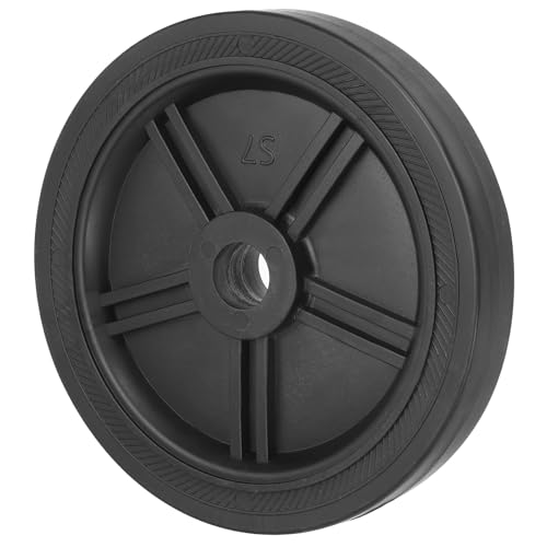 PATIKIL 8" Luft Kompressor Räder Universell Luft Kompressor Rad Ersatz Teil Luft Kompressor Ersatz Räder mit 1" Durchmesser Loch für Einfache Mobilität Schwarz