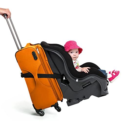 VolkGo Autositz-Reisegurt – Autositz-Reisengurt zum Umwandeln von Autositz und Handgepäck in einen Flughafenautositz Kinderwagen
