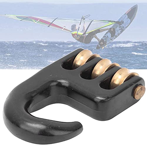 Windsurfing Pulley Hook, 3-Rad Rigging Pulley Hook Windsurfing, Windsurfing Pulley Hook Reibungsreduzierung, Durable Windsurf Pulley Hook, für Schiff, für Windsurf Rigging