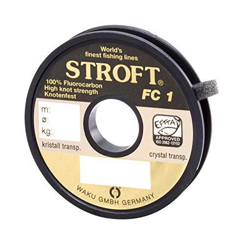 Stroft FC1 Monofile Angelschnur, 25 m, grau, Unisex, 0,360mm-10,7kg